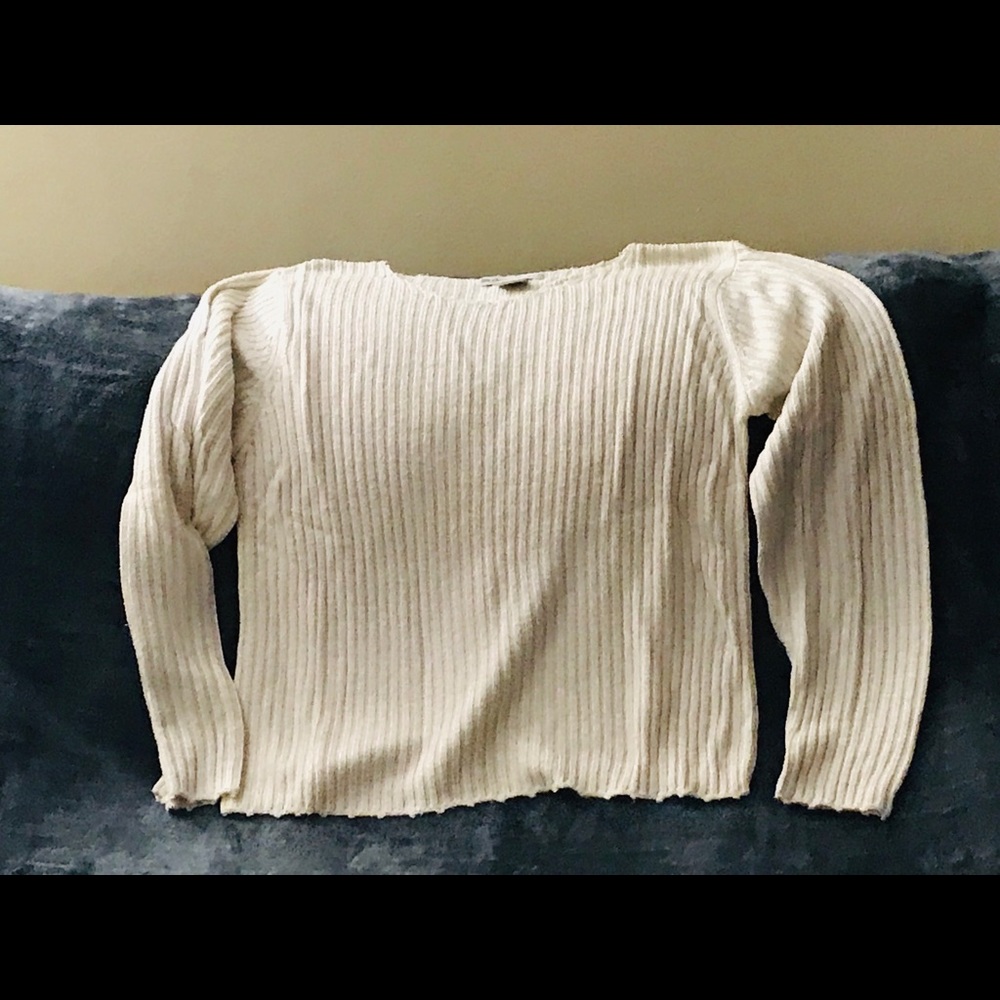Women’s Cream Crew Neck Sweater
